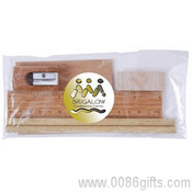 Bamboo Stationery Set In Cello Bag images