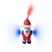 christmas santa calus shaped led keychain with sound images