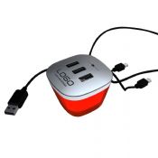 USB hub with mobile phone charger images