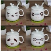 Drinking pot lovely cup with facial expressions images