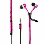 Metal zip earphone images