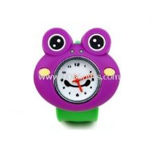 Purple Frog Silicon Slap Bracelet Wrist Watch images