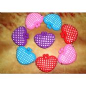 Tideway polka dots heart shape silicone coin purse images