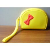 Yellow Bowknot Silicone Purse For Women images
