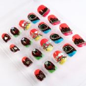 Impresión 3D lindo niños falsificación uñas moda ABS para los dedos de los niños images