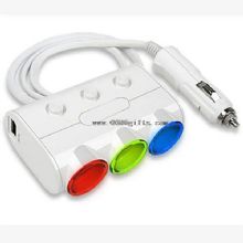 ABS triple cigarette lighter socket images