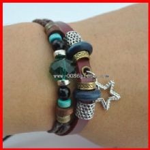 Blue Crystal Bracelet with Silver Star Charm images