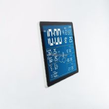Bluetooth digital clock with weather station images