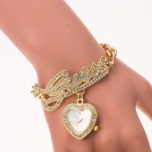 Diamond wrist love heart watch images