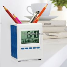 Digital calendar clock with penholder images