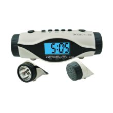 Digital LCD FM Raido Clock with Torch images