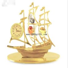 Gold Plated Crystals Time Clock images