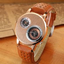leather quartz watch for man images
