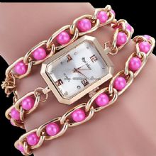 Long Pearl Chain Quartz Watch images
