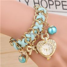 pearl seashell quartz watch with heart shape images