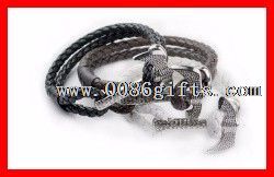 Vintage skinn flettet armbånd images