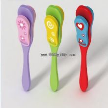 Wooden hand clapper toy images