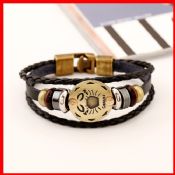 Metal Clasp Bracelet Leather images