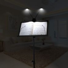 4 LED Reading Light with Clip On and 2 Brightness powerful Settings Bundle with USB images