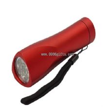 Mini aluminum alloy 9 led flashlight images