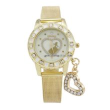 Heart Pendant Glod stainless steel watch lady images