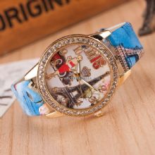 Ladies Watch With Pu Leather Band images