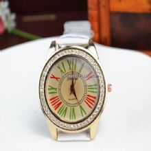 Waterproof genuiane leather watch images