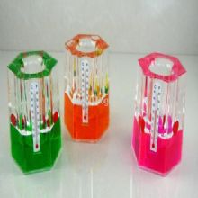 Liquid pen holder with thermometer images