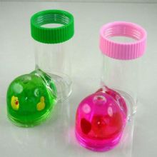 Pen holder with liquid images