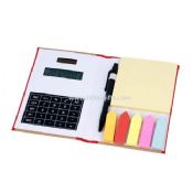 Sticky note pad with calculator images