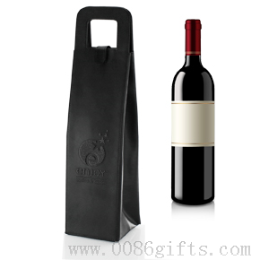 Bonded Leather Wine Bottle Tote