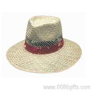 Natural Straw with Green Hat
