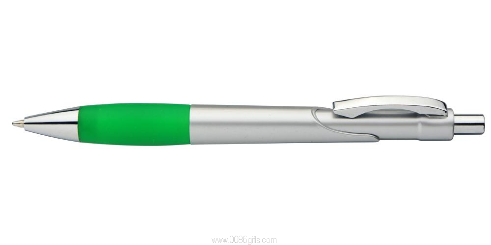 Riviera Silver Plastic Promotional Pen