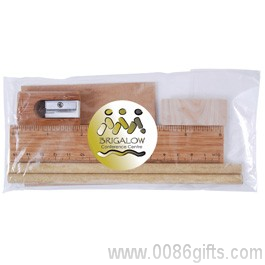 Bamboo Stationery Set In Cello Bag