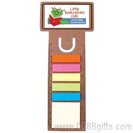 Business Card Dye Cut Bookmark/Ruler With Noteflags
