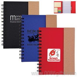 Trek recyclables Notebook/Noteflags/plume
