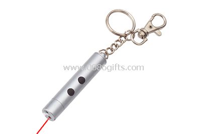 Key chain with laser pointer