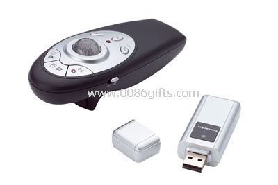 Langaton hiiri USB-muistitikku jossa laserosoitin