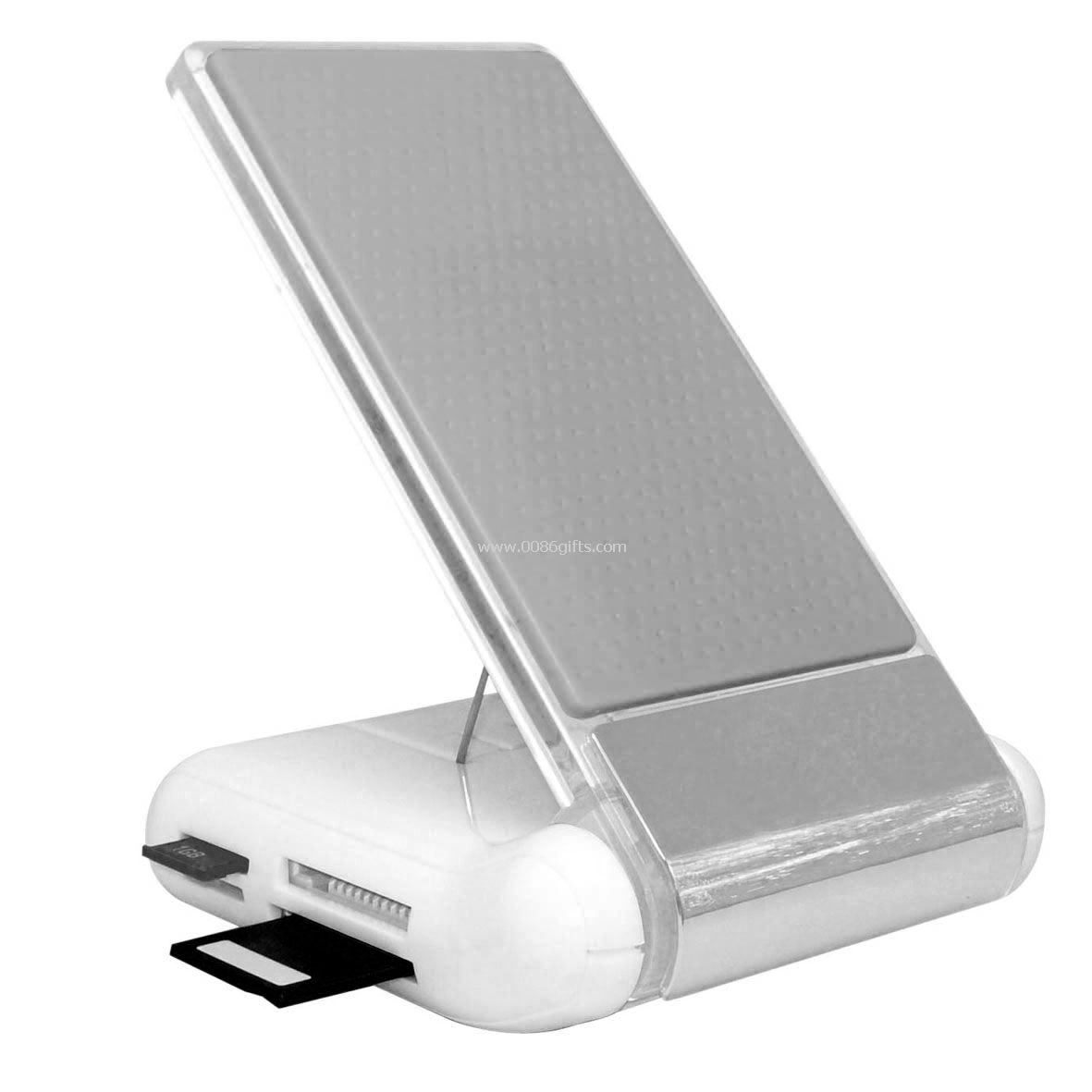 USB Hub Card Reader Mobile Holder