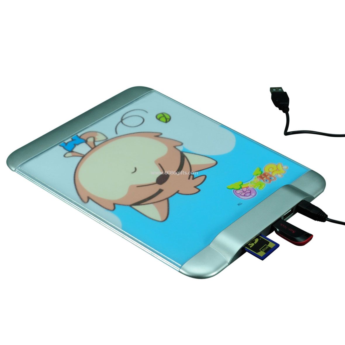 Mouse pad de Hub USB/SD