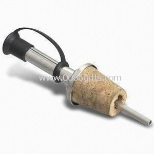 stainless steel and cork Bottle Pourer