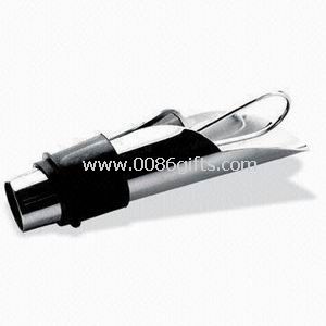 acero inoxidable y caucho de silicón Pourer del vino