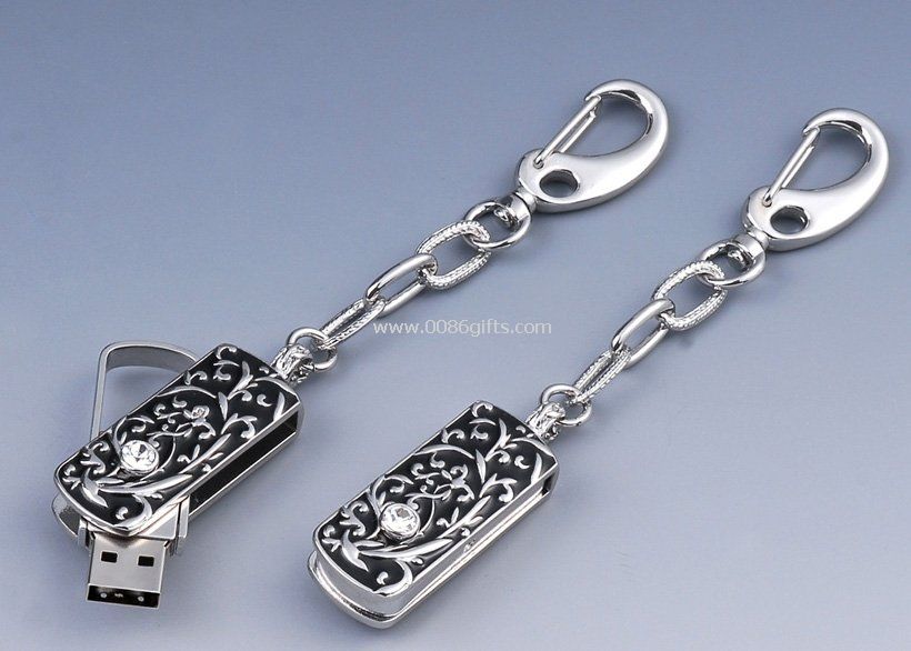 Keychain jewelry pen drive