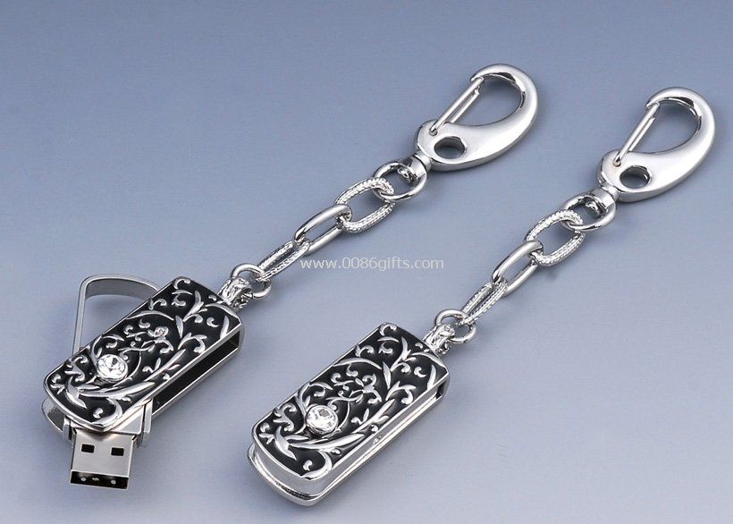 Llavero pendrive de joyería