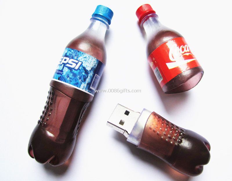 Stick-ul usb sticla de Coca Cola