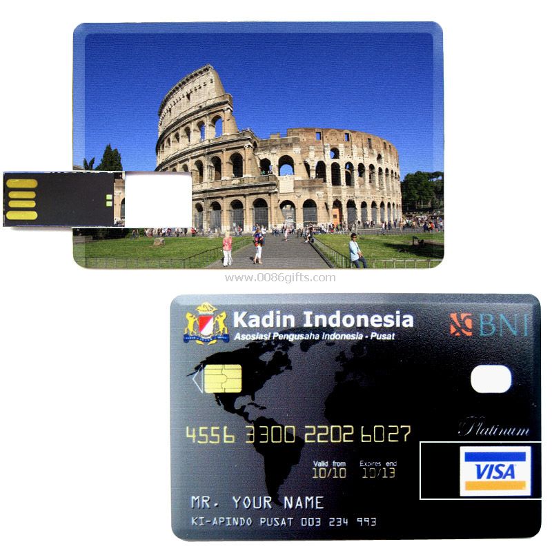 disque usb de carte de crédit