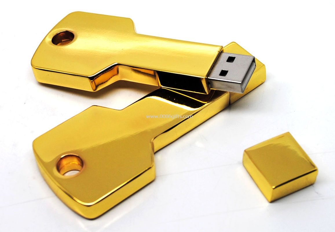 Golden key pen drive