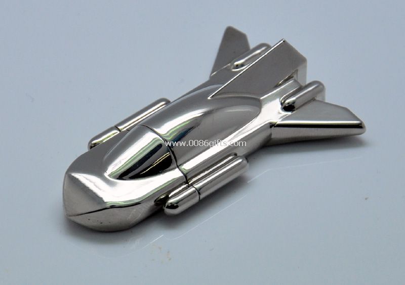 avião de metal forma usb flash drive