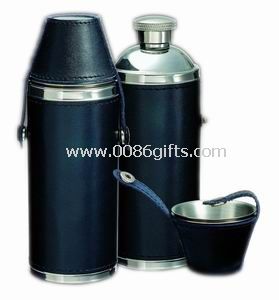 Double-walled hip flask