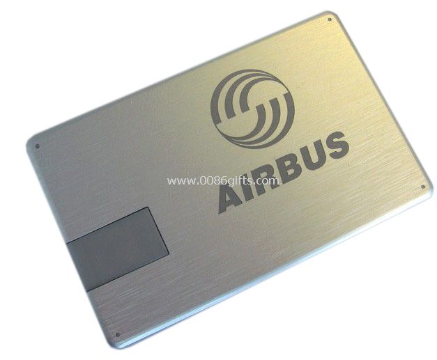 impulsión del usb del metal de la tarjeta